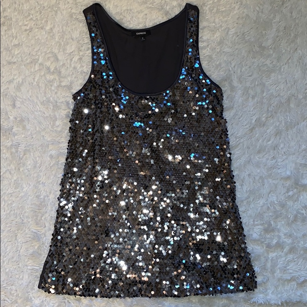 Express Sequin Tank Top